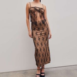 Cider Floral Lace Top and Skirt Matching Set Small Maternity